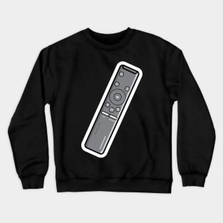 Remote Control For TV Sticker design vector illustration. Technology objects icon concept. Device for films cinema video sticker design. Leisure at home vector design. Crewneck Sweatshirt